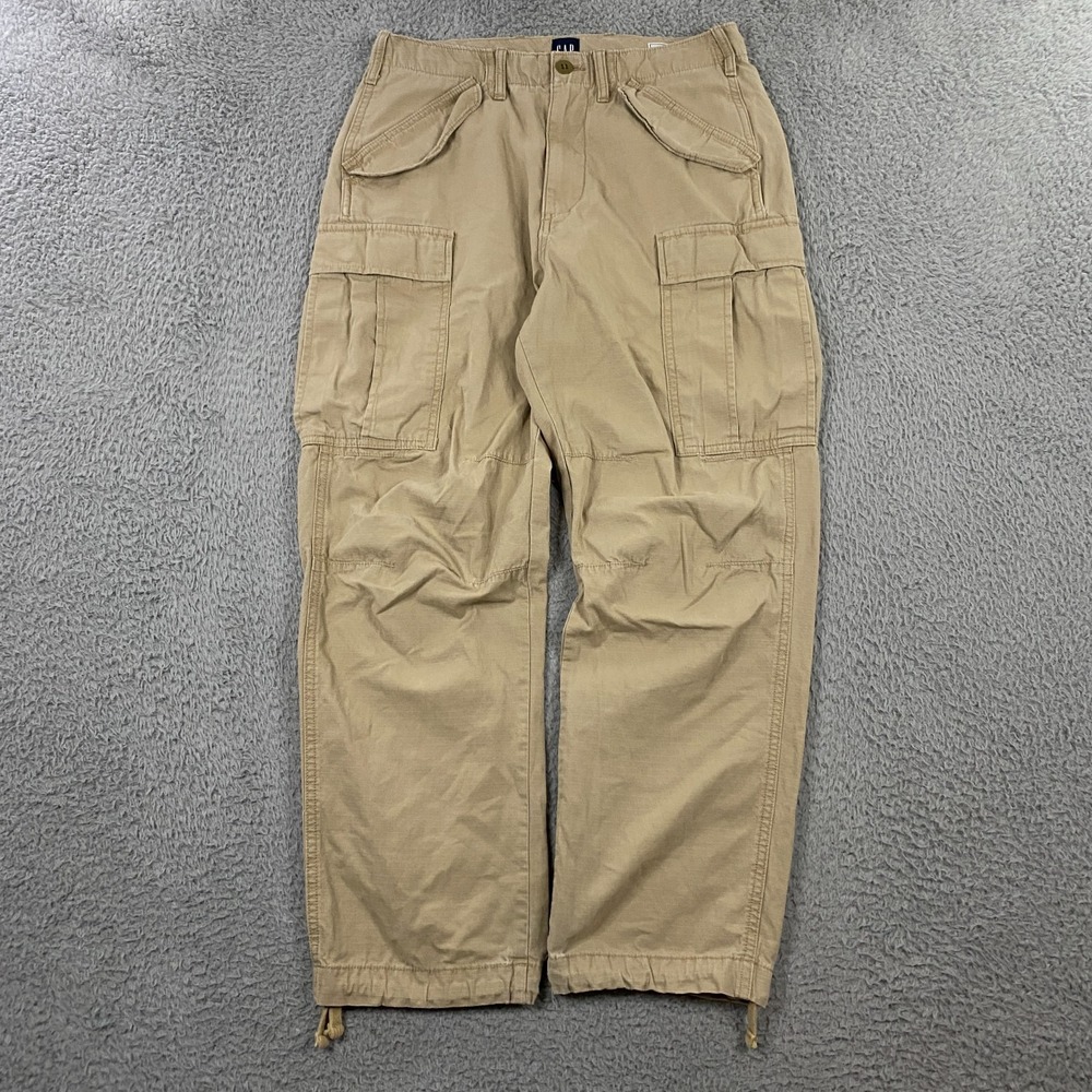 GAP Cargo Pants size 28x28 Ripstop Military Paratroops Khaki Gorpcore Y2K Skater